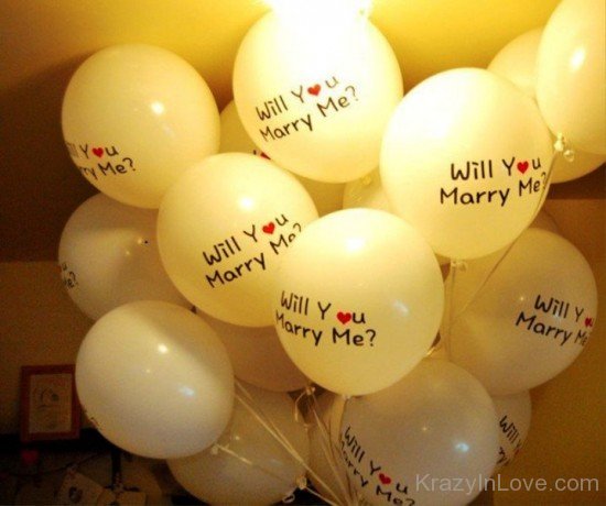 Will You Marry Me With White Ballons-vcx359