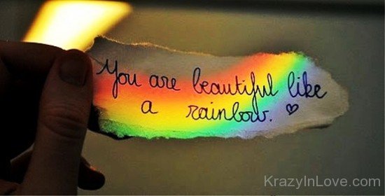 You Are Beautiful Like A Rainbow-ybe2064