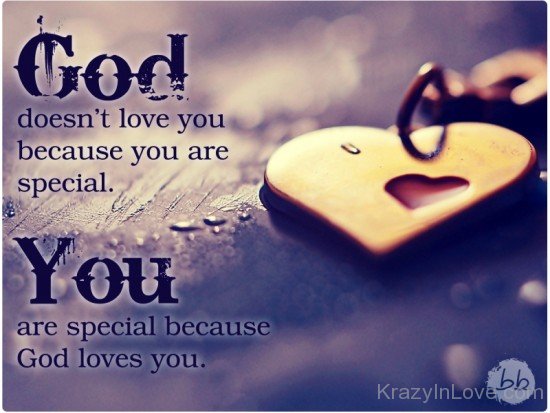 You Are Special Because God Loves You-tbw238