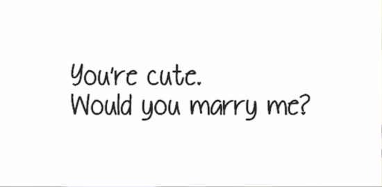 You're Cute Would You Marry Me-vcx363