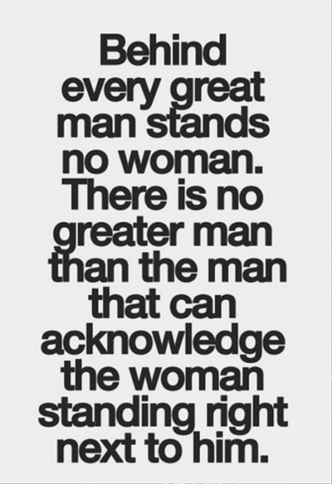 Behind Every Great Man Stands No Woman-tgb67011