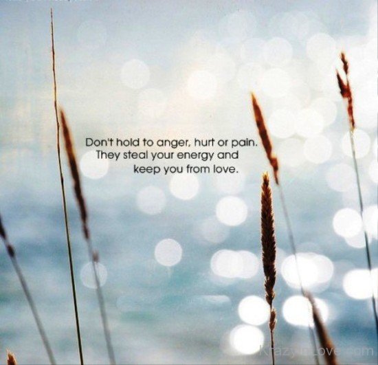 Don't Hold To Anger,Hurt Or Pain-PPY8022