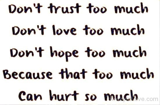 Don't Trust Too Much-PPY8026
