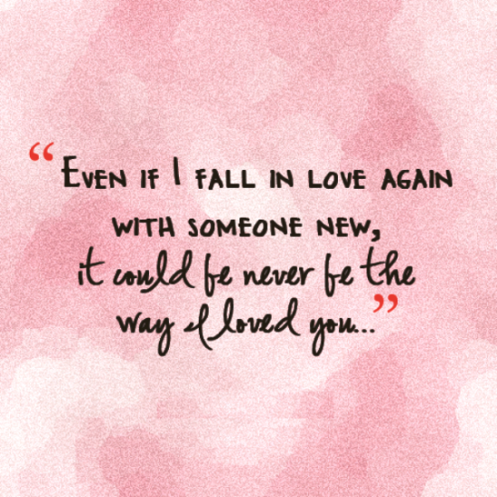 Even If I Fall In Love Again With Someone New-yhr8115