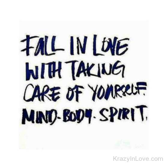 Fall In Love With Talking Care Of Yourself-yhr8126