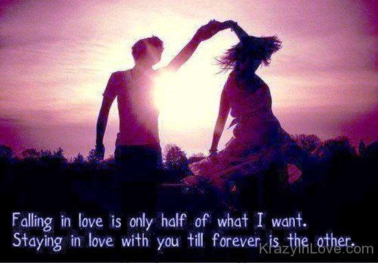 Falling In Love Is Only Half Of What I Want-yhr8128