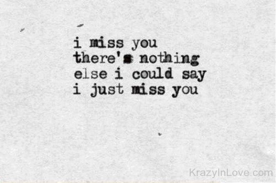 I Miss You There's Nothing Else-fdd3238