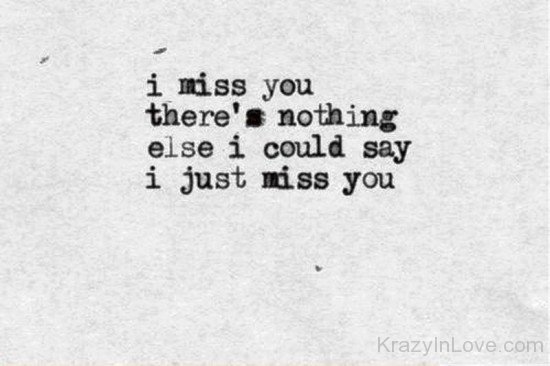 I Miss You There's Nothing Else-fdd3238