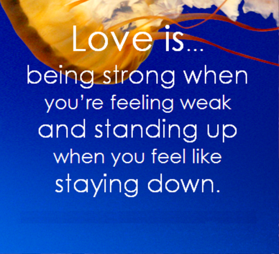 Love Is Being Strong When You're Feeling Weak-hdc5648