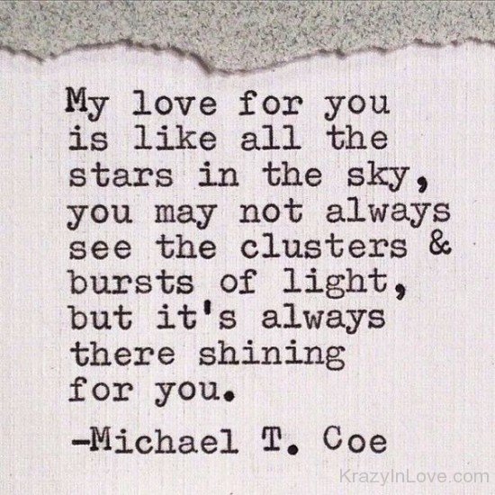 My Love For You Is Like All The Stars-tgb67059