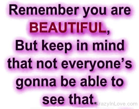 Remember You Are Beautiful-vff7838