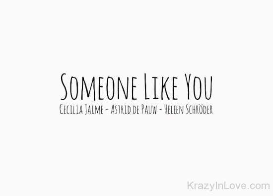 Someone Like You-rrt544