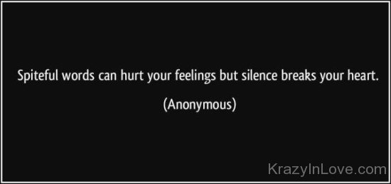 Spitful Words Can Hurt Your Feelings-PPY8154