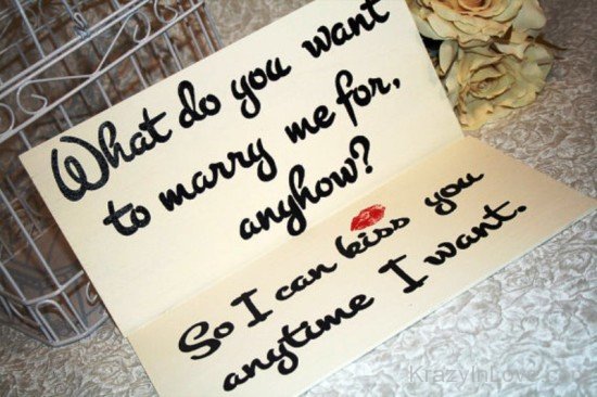 What Do You Want To Marry Me-tvd3531