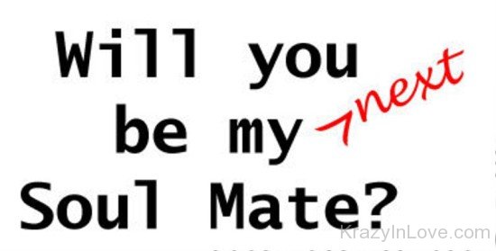 Will You Be My Next Soulmate-bnn8721