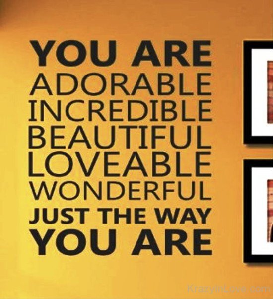 You Are Adorable,Incredible And Beautiful-vff7848