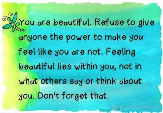You Are Beautiful,Refuse To Give-vff7864