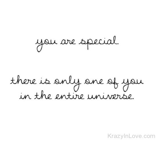 You Are Special There Is Only One Of You-tds2352