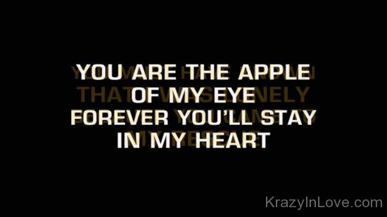 You Are The Apple Of My Eye-yhf4754