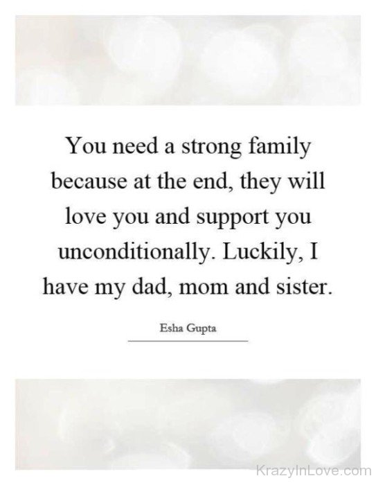 You Need A Strong Family-yhd3842