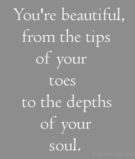 You're Beautiful From The Tips-vff7891