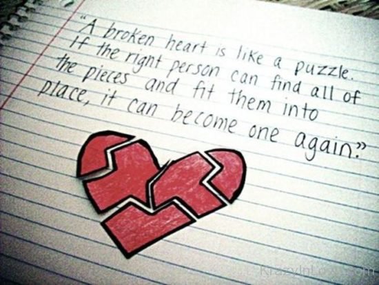 A Broken Heart Is Like A Puzzle kl202