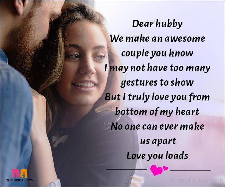 Dear Hubby We Make Awesome Couple You Know