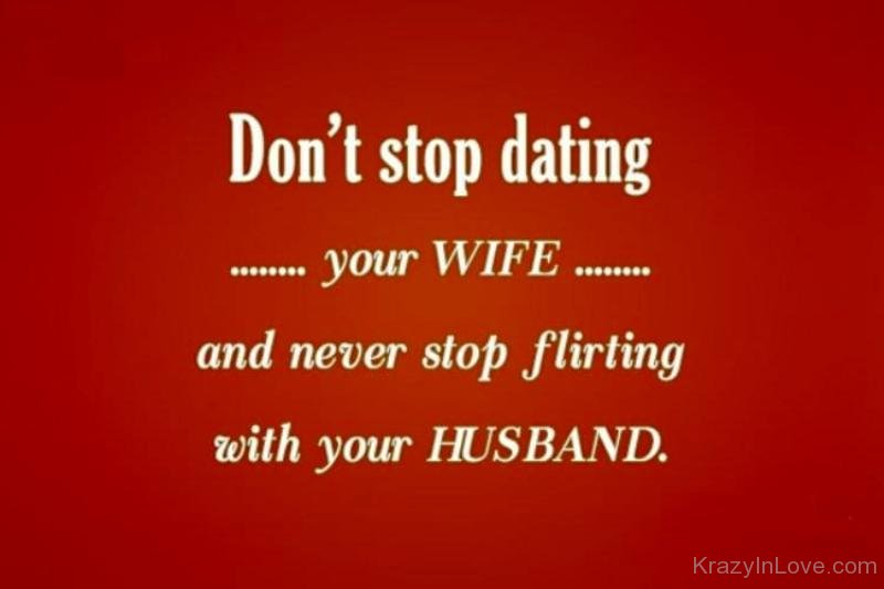 Don't Stop Dating