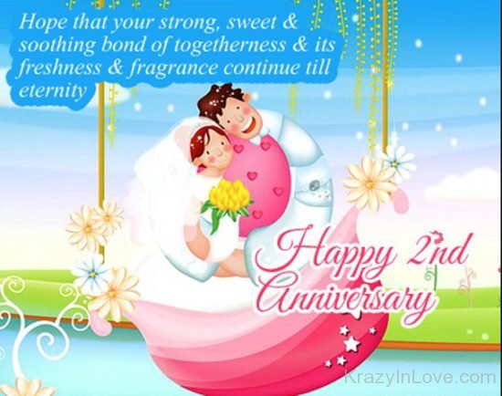 Happy Second Wedding  Anniversarykl1098