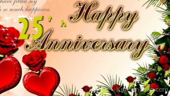 Happy Twenty Fifth  Anniversary kl1104