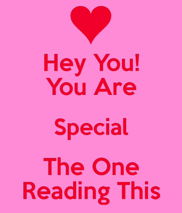 Hey You Are Special