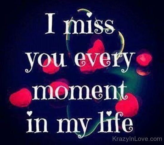 I Miss You Every Moment In My Life