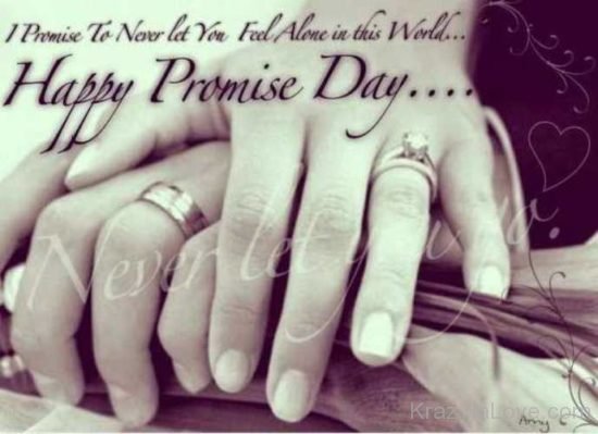 I Promise TO Never Let You Alone In THe World  kl824