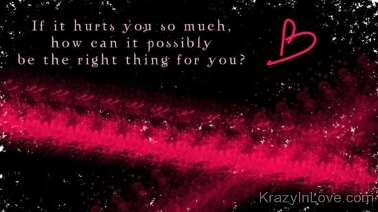 If It Hurts So Much kl048