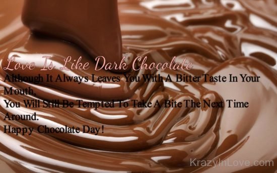 Love Is A Dark Chocolate kl447