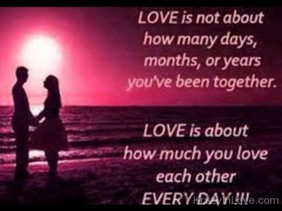 Love Is Not about How Many Days kl536