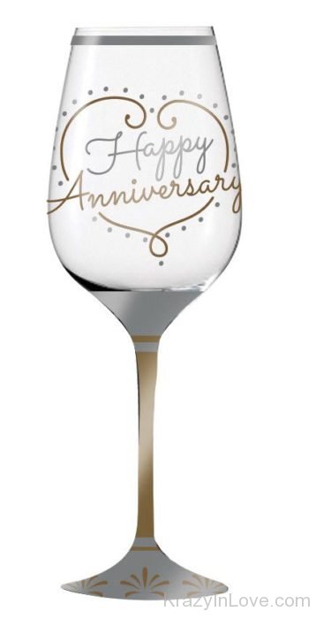 Nice Glass Happy Anniversarykl1165