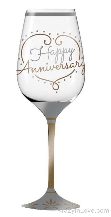 Nice Glass Happy Anniversarykl1165