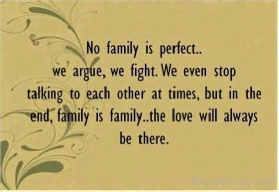 No Family Is Perfect kl538