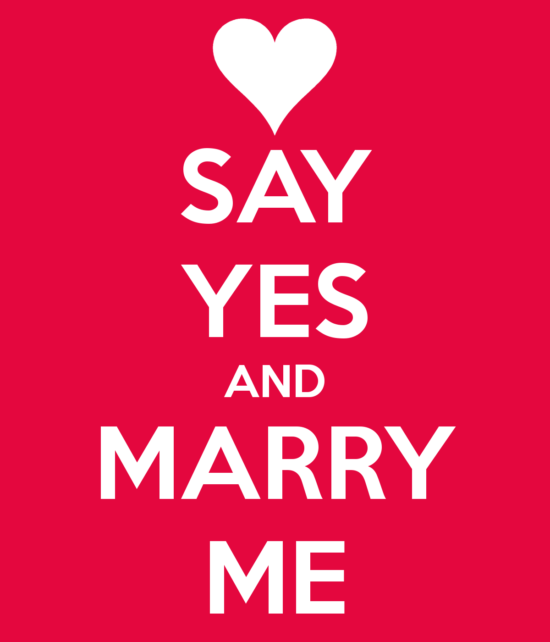 Say Yes And Marry Me '