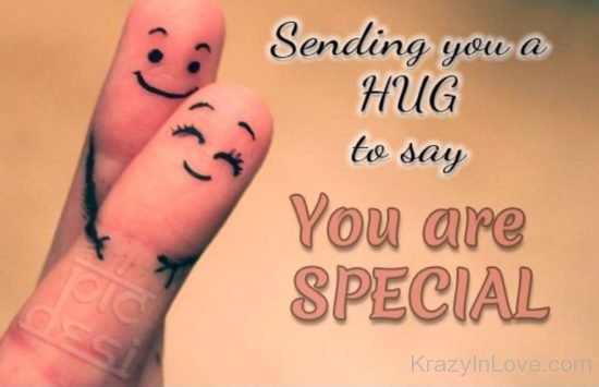 Sending YouA Hug TO Say YOu Are Special kl641