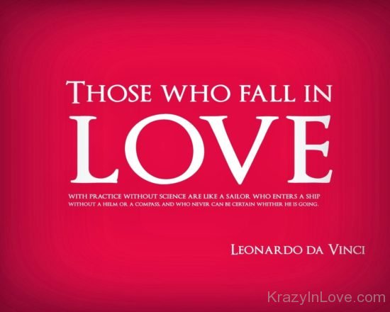 Those Who Fall In Love kl101