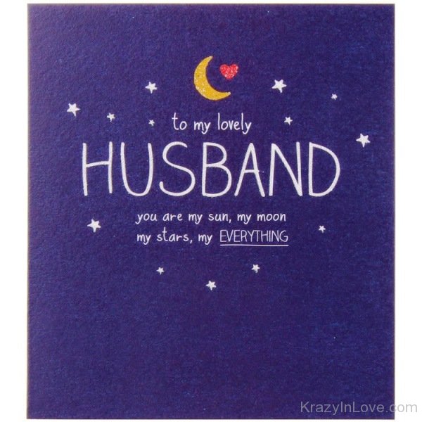 To My Lovely husband