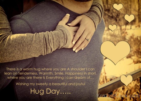 Wishing My Sweety A Beautiful Hug Day kl649