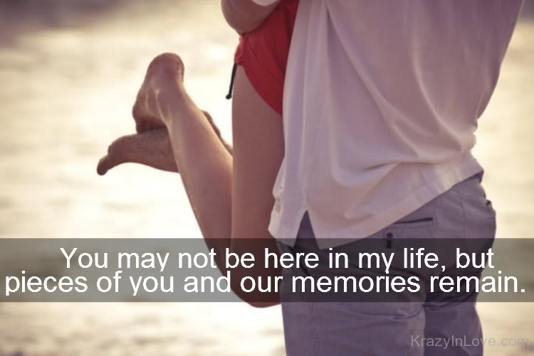 You May Not Be Here In My Life